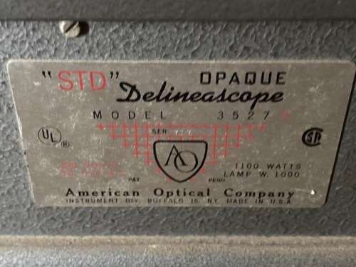 Vintage Opaque Deliniascope, Great and scarce item