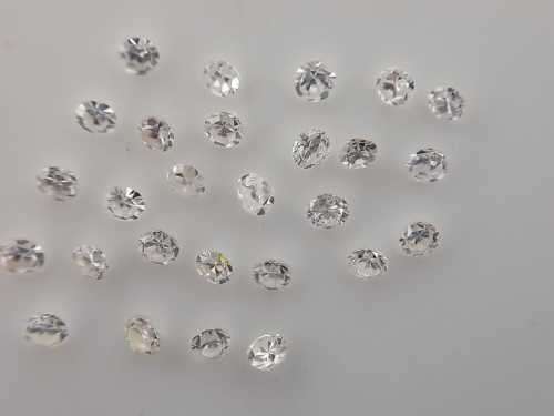 Natural 0.005 ct Diamonds: Top white to Cape Yellow: Clarity mostly VVS and VS