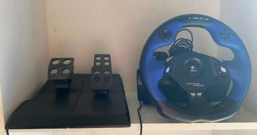 Logitech Playstation Steering Wheel and Pedal set in good condition: Special Offer !!!!!!