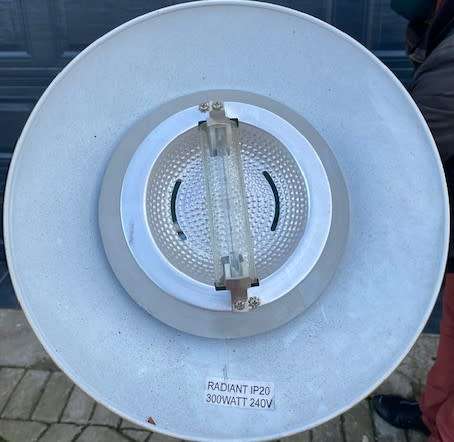 Stunnning brass coated corner lamp and more than 1800 mm  in height: Excedllent condition