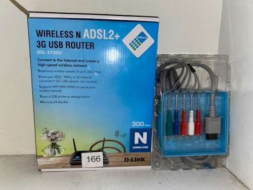 Wireless ADSL2+ 3G USB ROUTER PLUS Set of unopened connectors