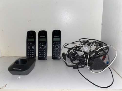 3 Cordless phones and one charger: Good condition