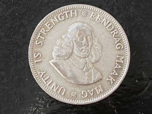 1962 Republic of SA  2 shillings: .500 Silver: Good detail