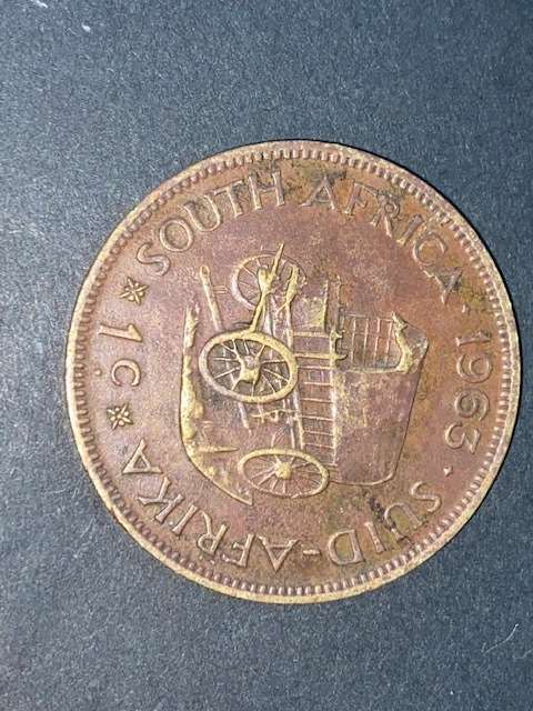1963 Republic of SA  One Cent: