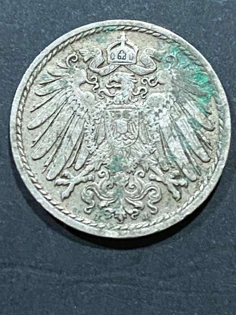 1906 DEUTSCHES REICH 5 Pfenning,.SCARCE !!!