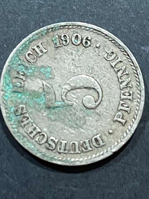 1906 DEUTSCHES REICH 5 Pfenning,.SCARCE !!!