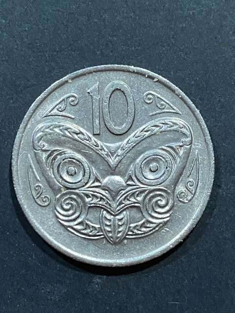 1975 NEW ZEALAND 10 CENTS COIN Good condition !!!