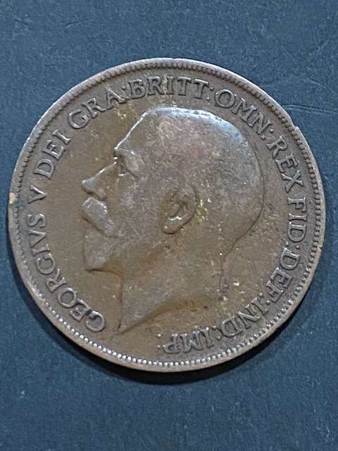 UNITED KINGDOM 1 PENNY 1920: Good condition !!!