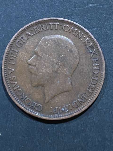 1929 UNITED KINGDOM HALF PENNY Good condition !!!
