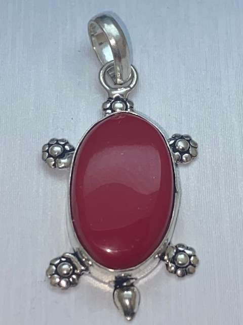 Sterling Silver Ruby pendant: Lovely item: Check my other listings too!!