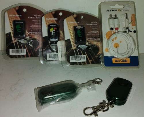Sanchez Guitar Tuners, Jebson Aux cables, REMOTE controlsl: NEVER USED