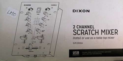 Dixon 2 channel scratch mixer:  NEW