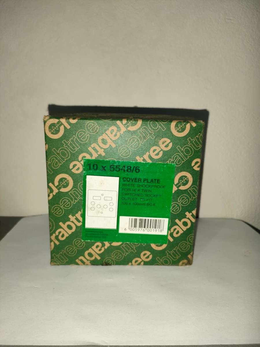10 x New Crabtree 6547 N /1 Cover plate: Bid per plate