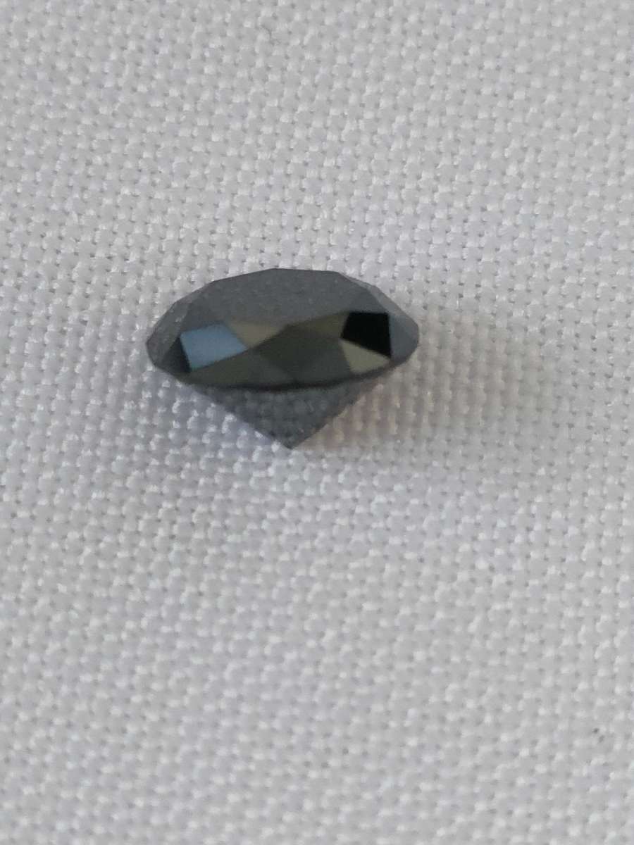 Tested as Diamond on Diamond tester: Black Moissanite, 1.1 ct Top quality stone