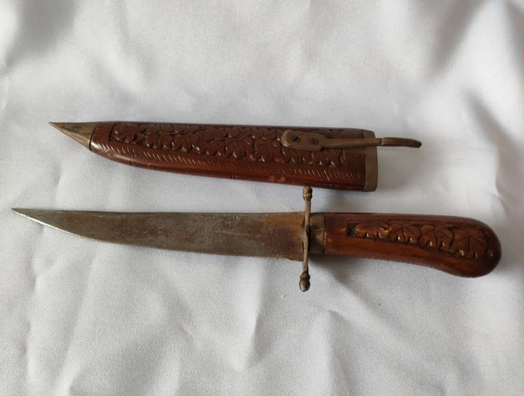 Knives & Daggers - Vintage Indian Dagger in scabbard: 280mm incl ...