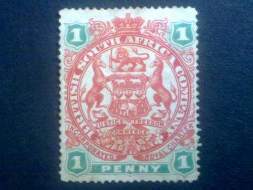 British South Africa co.1d 1897 Mint Sacc 59 no gum.