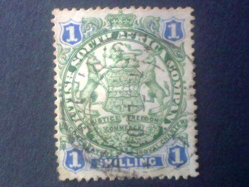 British South Africa.1shilling fine used ,Sacc35