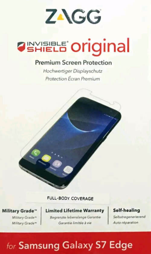 Genuine Zagg Full Body Screen Protector For Samsung Galaxy S7 Edge