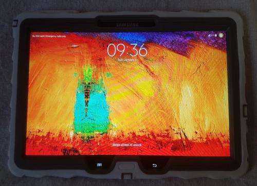 Samsung Galaxy Note 10.1 2014 Phone Tablet SM-P605 32GB, Wi-Fi/3G/LTE - Cracked/Soft Audio