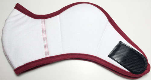 Professional Quality Protective Velvet Cloth 3 Layer Winter Face Masks - Red - Velcro Fastening