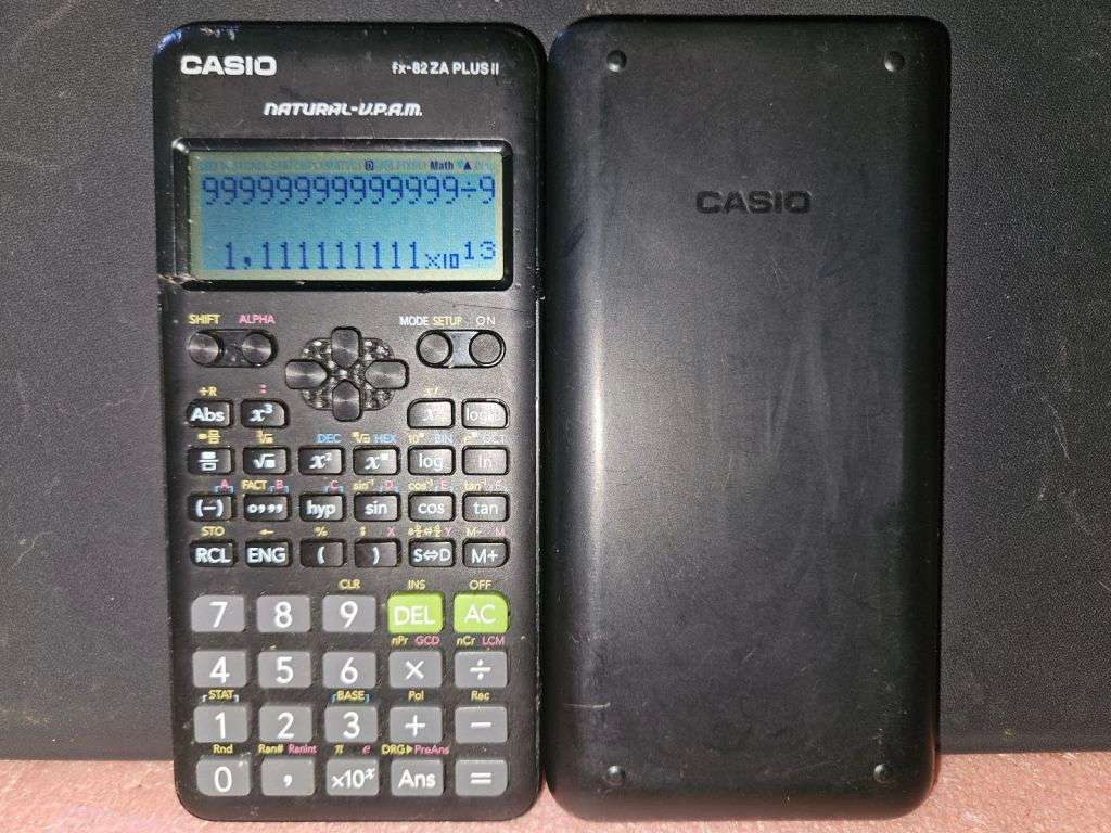 Casio fx-82ZA PLUS II Natural V.P.A.M Advanced Scientific Calculator with Shortcut Cover