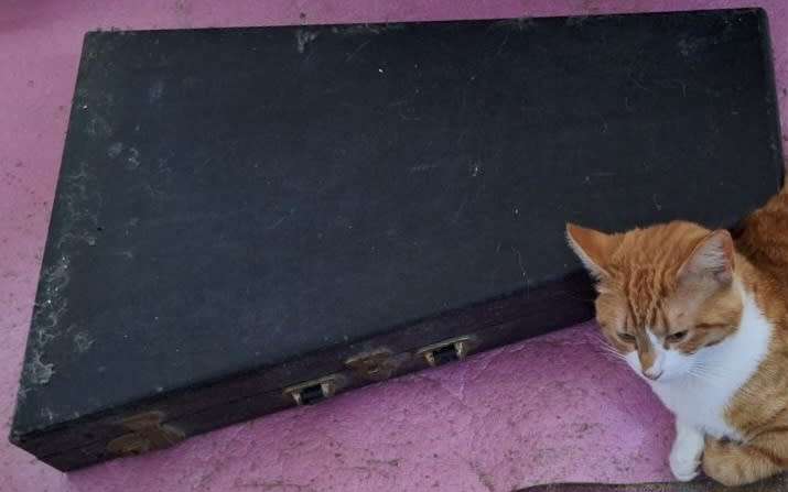 Antique Boosey and Hawkes 30 Bar Metal Glockenspiel Musical Xylophone In Original Case with Mallets