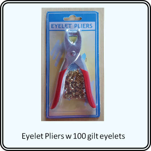 Eyelet Pliers and Eyelets