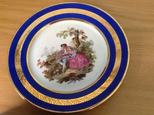 Antique Limoges plate by Paul Pastaud