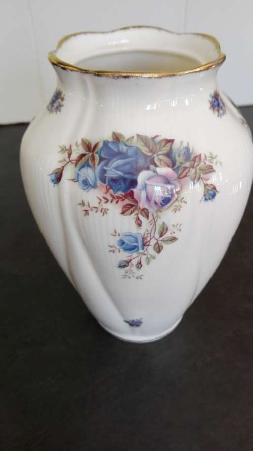 Royal Albert vase Moonlight rose design