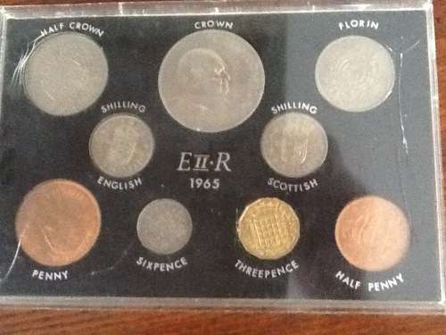 MInt coins EllR Britsh 1965 complete boxed set