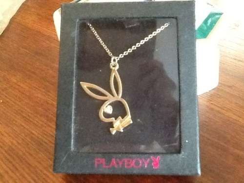 Playboy Bunny pendant and chain in box