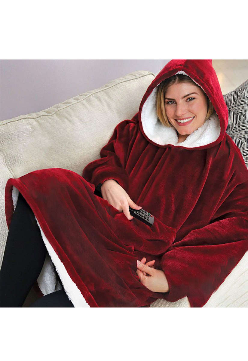 One Size Fits All, Ultra Plush Blanket, Huggie Hoodie, TV Blanket