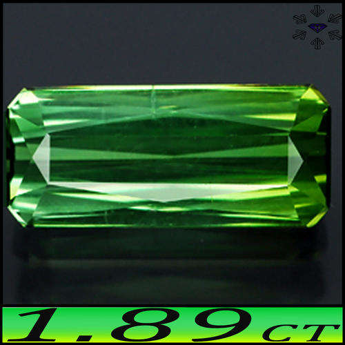 1.89CT VIVID GEM GREEN TOURMALINE [VS] - UNHEATED SHALAWA SCISSOR OCTAGON