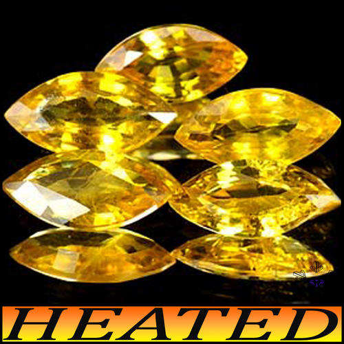 1.40CT GORGEOUS GOLDEN YELLOW SAPPHIRE [VVS] ~ TWO MATCHING MAGICAL MARQUISE GEMSTONES
