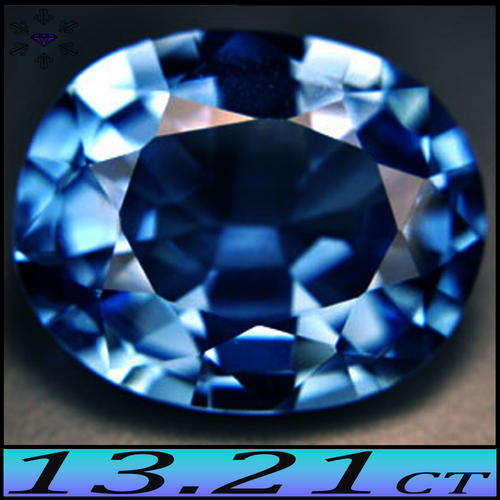 13.21CT LUSTREOUS LONDON BLUE TOPAZ [VS] - FABULOUS FANCY FACETED OVAL GEM (TREATED)