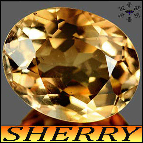 1.67ct Unheated Sherry Champagne Topaz - VS - Natural Minas Gerais Oval Gem