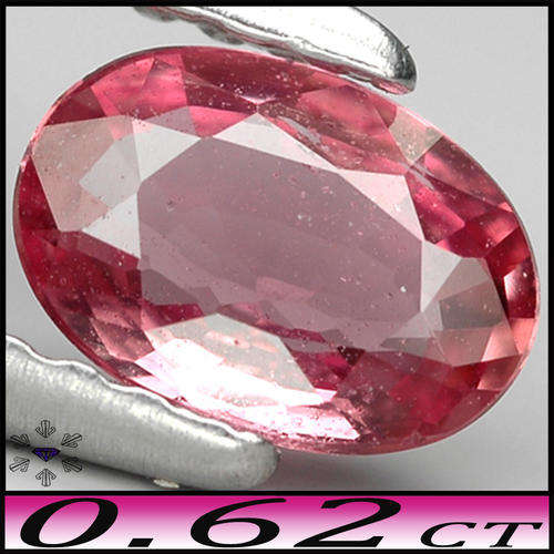 0.62ct Unheated Medium Deep Padparadscha Sapphire - VVS - Classic Clean Ceylon Oval Gemstone