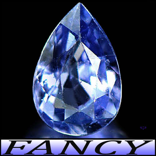 0.59ct Violet Deep Blue Tanzanite Gem - VVS - Natural Attractive Modern Mixed Pear