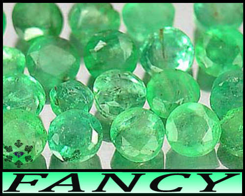 0.80ct Natural Medium Deep Green Emeralds - Parcel Of 10 Unheated Columbia Ovals