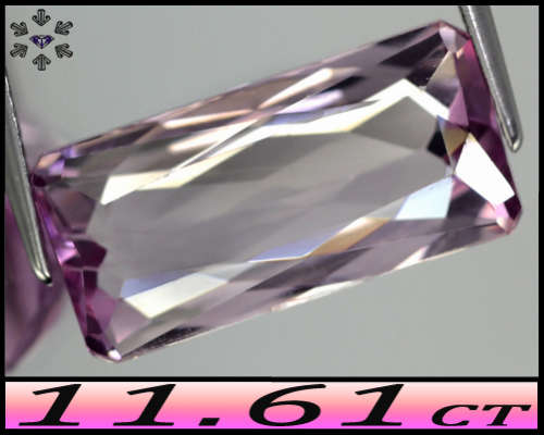 11.61ct Pale Ballerina Pink Kunzite Gem - SI - Afghanistan Unheated Fancy Octagon