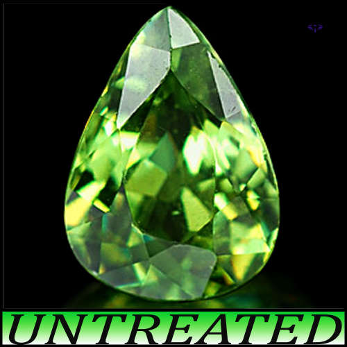0.77ct Medium Deep Green Demantoid - SI - Madagascan Brilliant Pear Gem