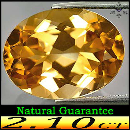 2.10ct Brownish Orange Imperial Topaz - VS - Unheated Brilliant Brazillian Oval