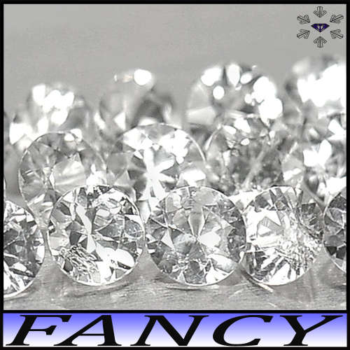 0.23ct Five Matching Ceylon Sapphire Gems - VVS - Diamond White Brilliant Rounds (Heated)