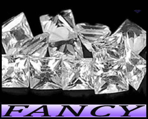 1.06ct Fancy White Sapphire Gem Parcel - VVS - Six Unheated Matching Princess Squares