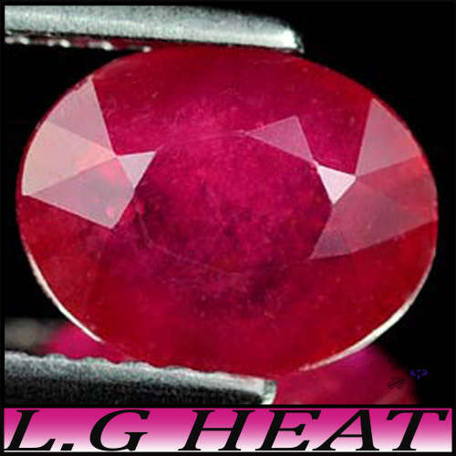 2.51ct Natural Madagascar Ruby - SI - Medium Purplish Red Oval