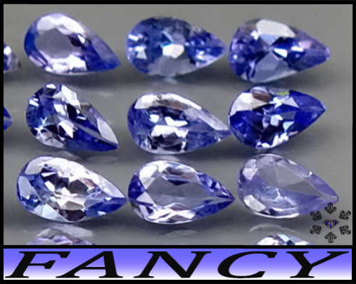 0.15ct Violet Intense Blue Tanzanite - VS - One Arusha Pear Gemstone