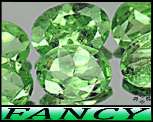 0.30ct Medium Green Tsavorite Garnets - VS - Two Matching Fancy Oval Gems
