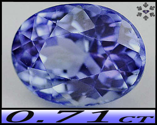 0.71ct Violetish Intense Blue Arusha Tanzanite - VVS - Natural Tanzania Multi-Facet Oval