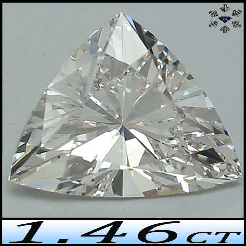 1.46ct Near Colourless Trilliant Diamond (J~VS1) - Guaranteed Ideal Cut & Unenhanced!!! Certified.