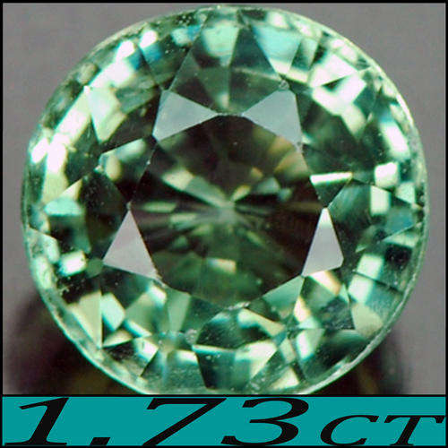 1.73 CT MAGNIFICENT MEDIUM MINT GREEN SAPPHIRE FROM THAILAND, A CLEAN ROUND POLISHED GEMSTONE